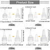 48Pcs 4 Style PP Plastic Bottle Replacement Caps KY-BC0001-24-2