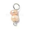 Natural Cultured Freshwater Pearl Connector Charms PALLOY-JF02263-01-1