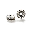 Brass Grade A Crystal Rhinestone Spacer Beads RB-A006-10MM-N-3