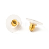 Brass Bullet Clutch Earring Backs KK-I057-G-3