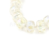 Transparent Electroplate Glass Beads Strands EGLA-P062-01A-01-3