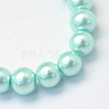 Baking Paint Pearlized Glass Pearl Round Bead Strands HY-Q003-6mm-45-2