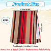 2Pcs Stripe Chair Cloth Canvas AJEW-GF0012-01A-2
