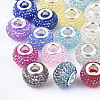 Resin Rhinestone European Beads RPDL-T002-04-1