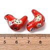 Handmade Printed Porcelain Beads PORC-F005-04B-1-3