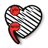 Heart Food Grade Silicone Focal Beads SIL-Q030-26A-1