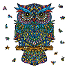 DIY Wooden Assembly Animal Toys Kits for Boys and Girls AJEW-WH0344-0015-1