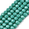 Opaque Solid Color Imitation Jade Glass Beads Strands EGLA-A044-P4mm-D31-1