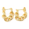 Rack Plating Brass Chain Ear Studs for Women EJEW-Q770-15G-1