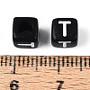 Initial Acrylic Horizontal Hole Beads OACR-ZX006-35T-3