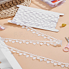 5 Yards Polyester Embroidery Heart Lace Trim OCOR-LP0004-50B-1