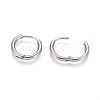 Tarnish Resistant 202 Stainless Steel Huggie Hoop Earrings EJEW-F111A-14mm-P-3