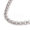 304 Stainless Steel Rolo Chain Bracelet for Men Women BJEW-E031-06P-07-2