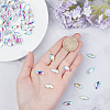 Pointed Back Glass Rhinestone Cabochons RGLA-OC0001-08C-3