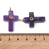Natural Amethyst Pendants G-B180-01G-02-3