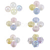 75Pcs 5 Styles Electroplate Acrylic European Beads OACR-TA0002-68-2