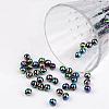Faceted Colorful Eco-Friendly Poly Styrene Acrylic Round Beads SACR-K001-8mm-45-3