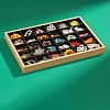 30 Grids PU Leather & Bamboo Jewelry Display Trays PW-WGCF8AC-02-1
