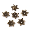 6-Petal Iron Bead Caps IFIN-WH0070-07AB-2