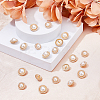 DICOSMETIC 20Pcs 2 Style ABS Plastic Imitation Pearl Shank Buttons BUTT-DC0001-06KCG-4