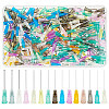 150Pcs 15 Style Plastic & Stainless Steel Fluid Precision Blunt Needle Dispense Tips TOOL-FG0001-17-1