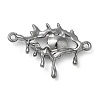 Alloy Jet Rhinestone Pendants LS-PALLOY-P294-01B-02-2