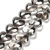 Electroplate Glass Beads Strands EGLA-B008-01A-PL02-1