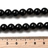Natural Black Obsidian Beads Strands G-L632-A01-8mm-5