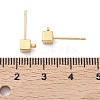 SHEGRACE Brass Cube Stud Earring Findings XGR0106G-121G-3