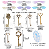 SUNNYCLUE Skeleton Key Charm DIY Jewelry Making Kit for Crafts Gifts DIY-SC0017-38-2