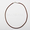 Cowhide Leather Necklace Making X-AJEW-JW00001-02-1
