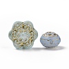 Plating Acrylic Beads X-OACR-C013-16-3