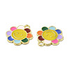 Alloy Enamel Pendants ENAM-B050-04G-04-2