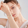  6Pcs Brass Fold Over Clasp with Crystal Rhinestone KK-CA0002-69A-6