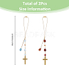 2Pcs 2 Styles Alloy Pendant Decorations HJEW-FH00022-2