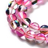 Synthetic Moonstone Beads Strands G-P528-J01-10-3