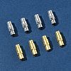 8 Sets 2 Colors Brass Locking Tube Magnetic Clasps KK-FS0001-61-7