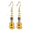 Golden Alloy Enamel Dangle Earrings EJEW-JE05653-05-1