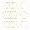 Brass Linking Rings KK-Y003-03L-G-1