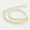 Electroplate Glass Beads Strands GLAA-K025-FR-6mm-A04-2