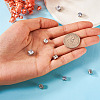 8Pcs 4 Style Clear Cubic Zirconia Flat Round Clip-on Earrings EJEW-TA0001-15-6