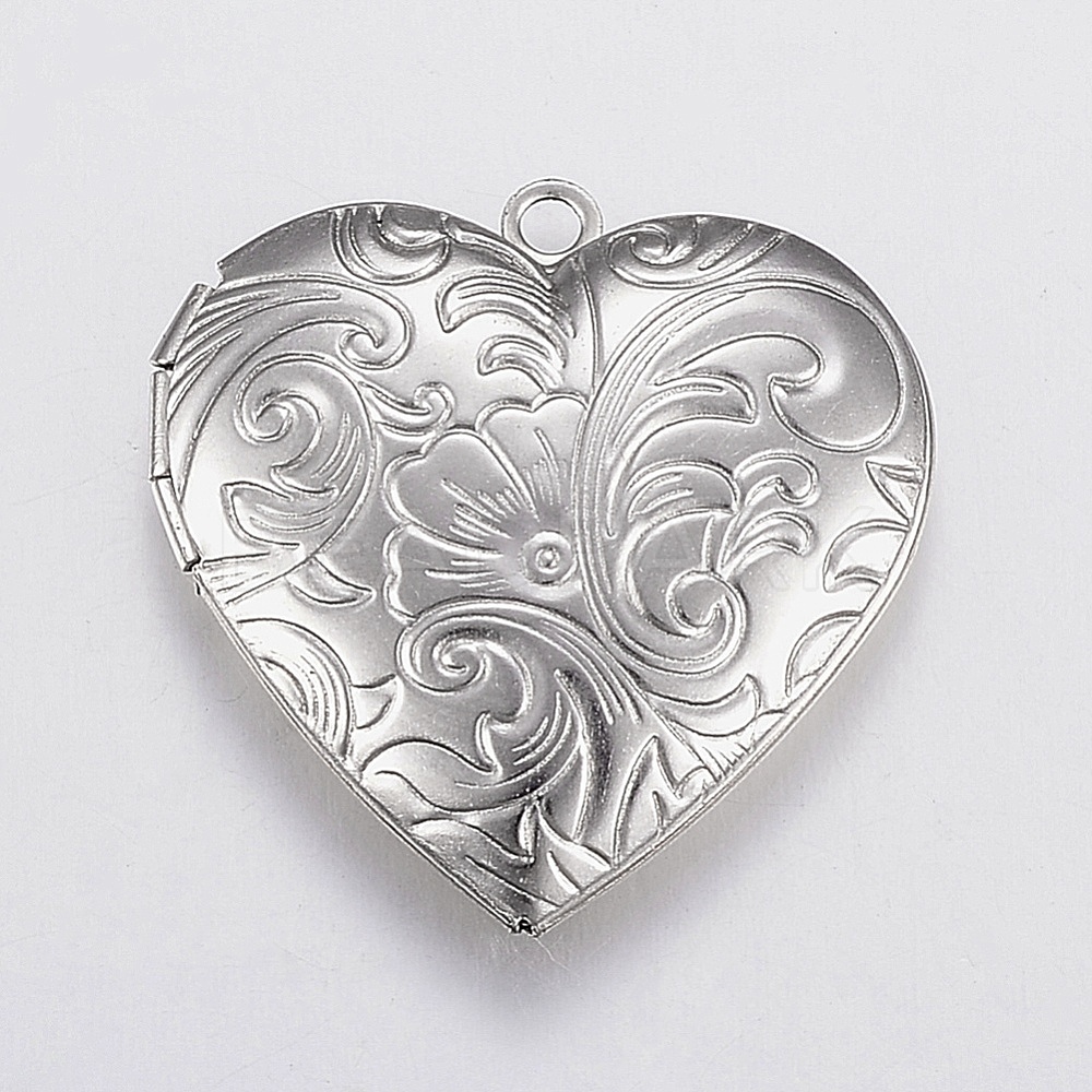 304 Stainless Steel Locket Pendants - Beadpark.com