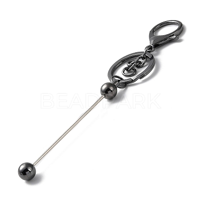 Alloy Bar Beadable Keychain for Jewelry Making DIY Crafts KEYC-A011-01B-1
