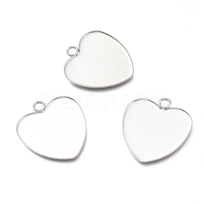 304 Stainless Steel Pendant Cabochons Settings for Fashion Jewelry STAS-M283-01P-B-1