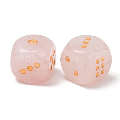 Natural Rose Quartz Dices G-T143-29-09-1