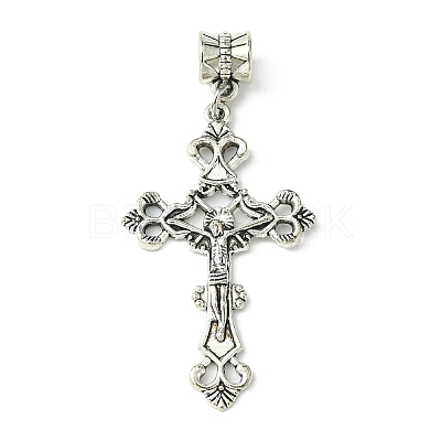 Tibetan Style Alloy European Dangle Charms PALLOY-JF02389-1