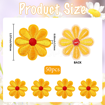 50Pcs Computerized Embroidery Cloth Iron on/Sew on Patches PATC-CY0001-16B-1