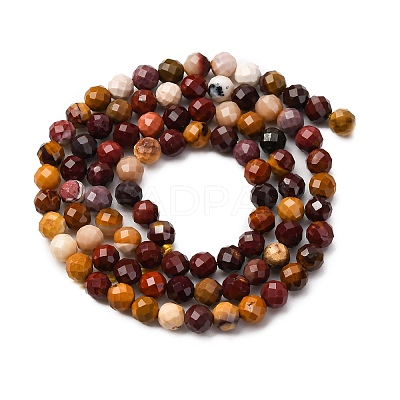Natural Mookaite Beads Strands X-G-D320-A05-4mm-1