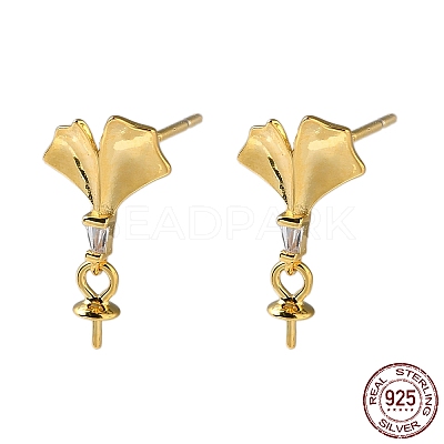 925 Sterling Silver Stud Earring Findings STER-M115-20G-1