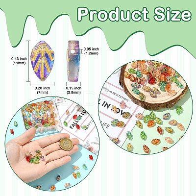 90Pcs 9 Colors Handmade Lampwork Beads LAMP-CJ0002-98-1